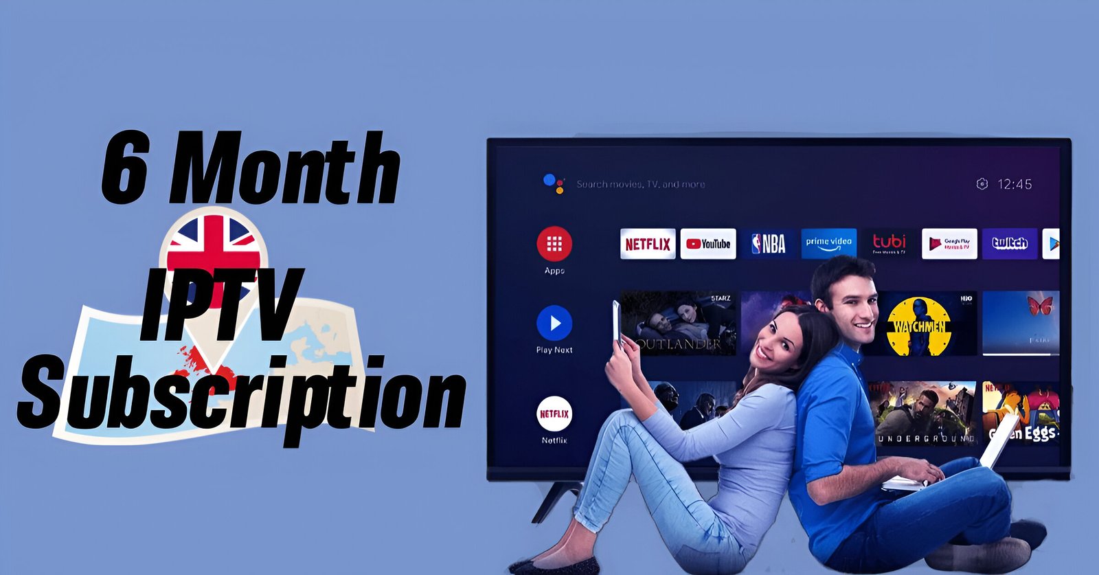 6 Month IPTV Subscription with Unlimited HD | (IPTVUK.TOP)